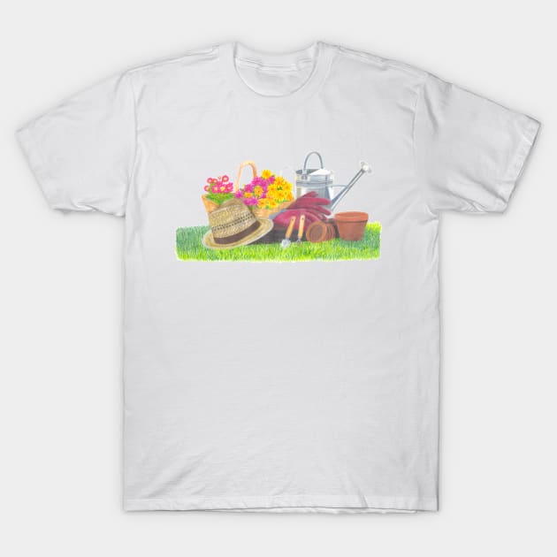 Gardening T-Shirt by MitaDreamDesign